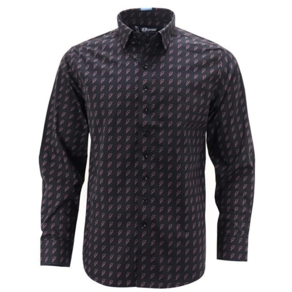 Section 119 Bowie All Over Aladdin Sane Bolt Shirt Size XXL